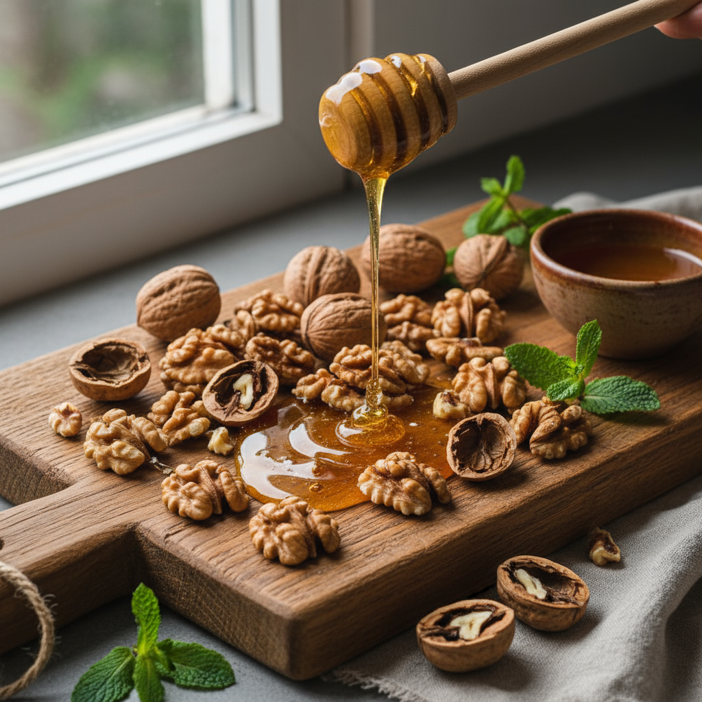 Мёд с орехами